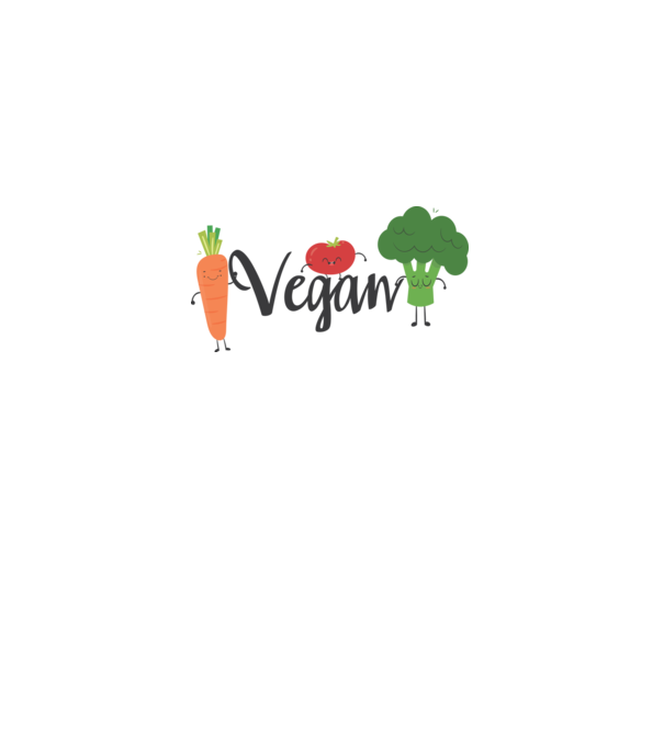 Vegan veggies model alb pe tricou