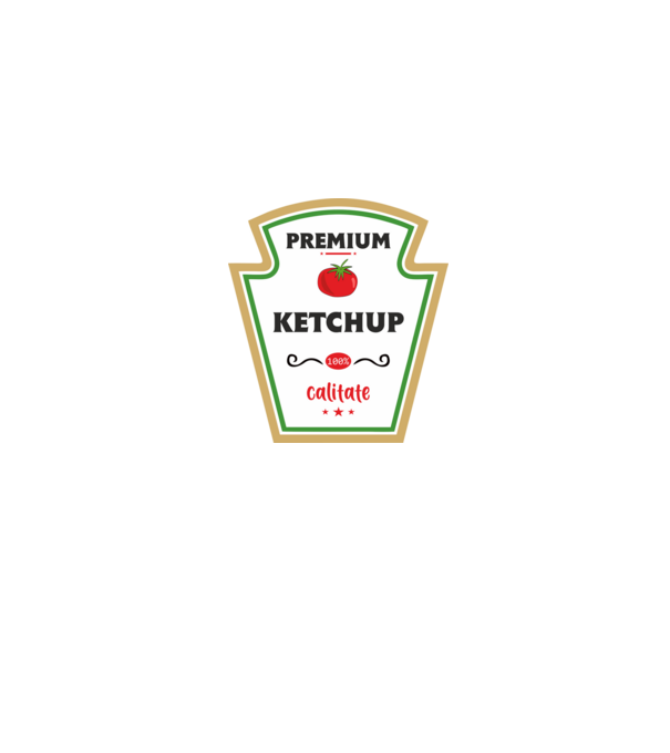 ketchup premium - calitate model albastru jeanși pe tricou