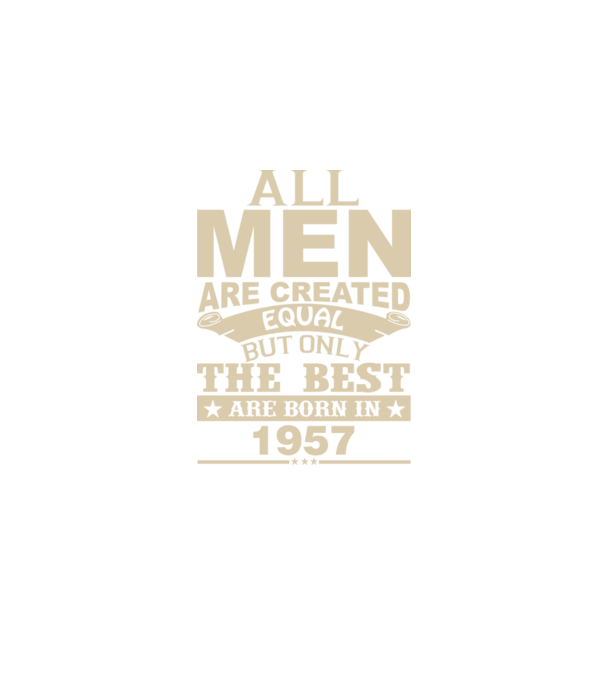 All men are created - 1957 model verde pe tricou
