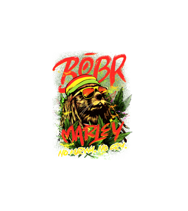 BÓBR MARLEY model alb pe tricou