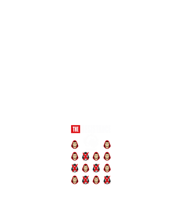the resistance la casa de papel model albastru închis pe tricou