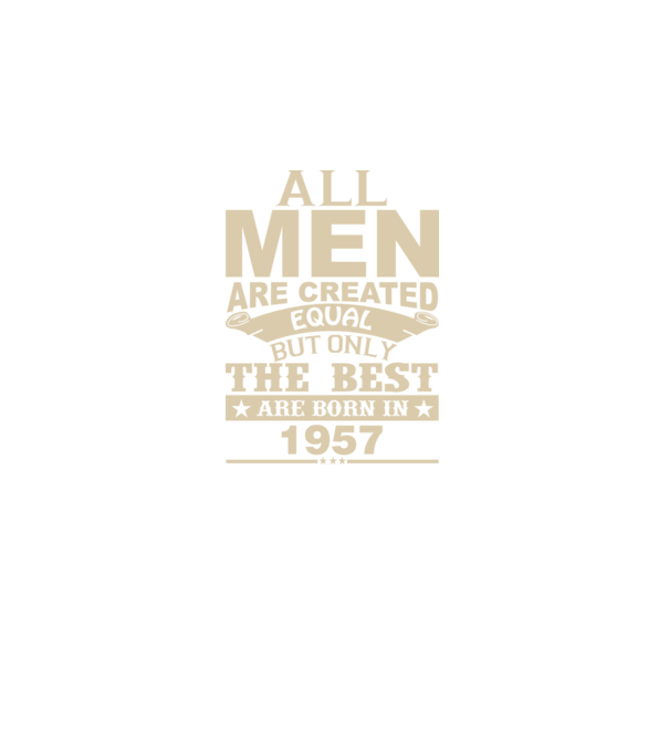 All men are created - 1957 model gri închis pe tricou