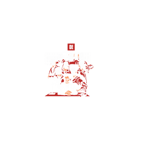 La casa de papel grupo model negru pe tricou