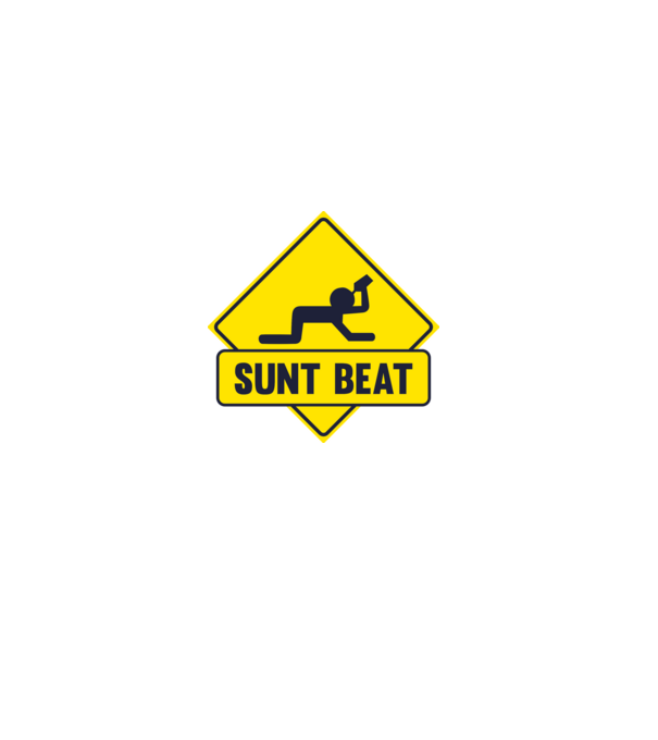 Sunt beat model alb pe tricou