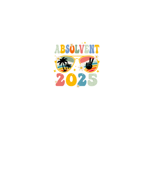 Absolvent 2025 model negru pe tricou