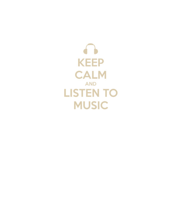 keep calm and listen to music model negru pe tricou