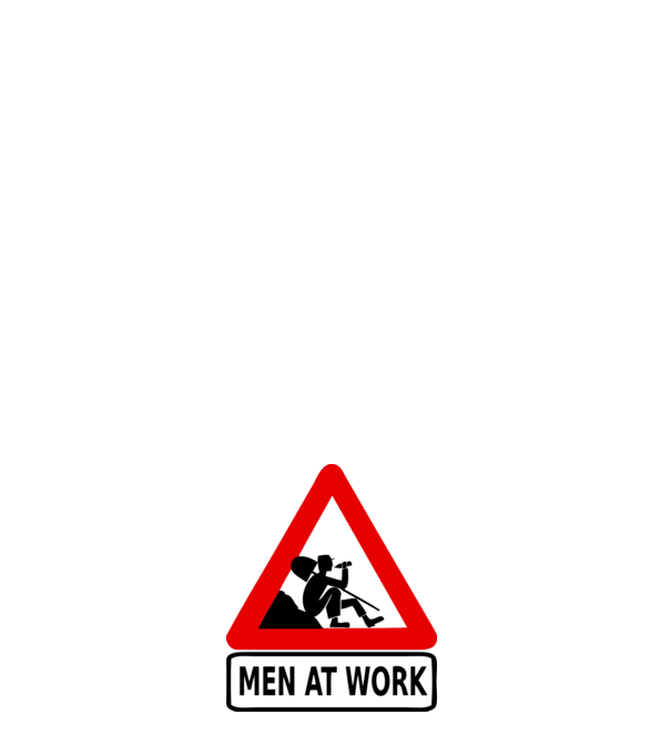 men at work model alb pe tricou
