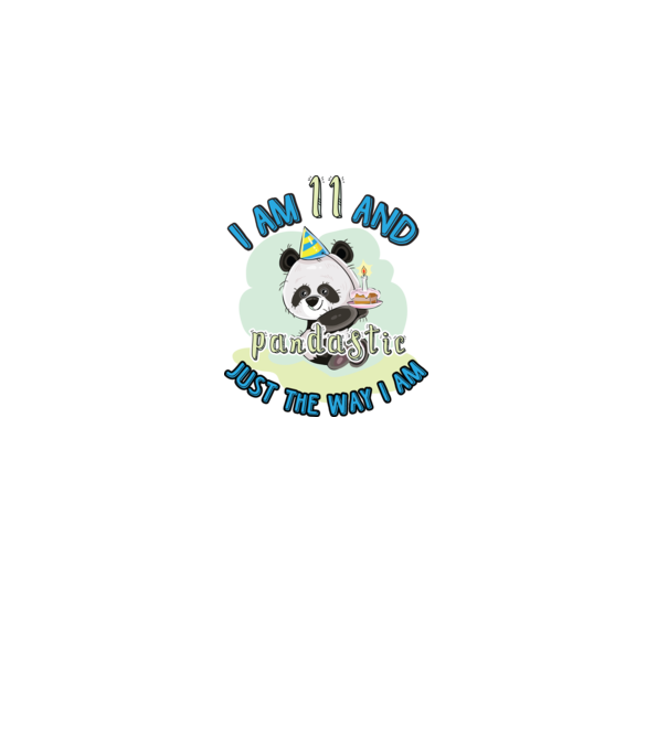 PANDASTIC 11 model alb pe tricou
