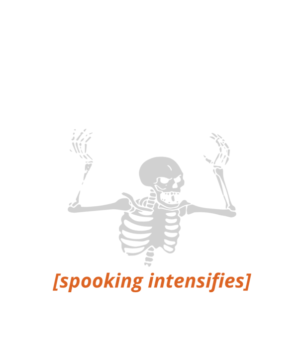 Spooking intensifies model negru pe tricou
