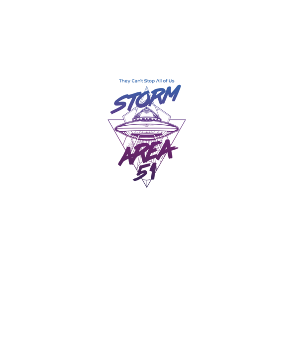 storm area 51 ufo purple model alb pe tricou