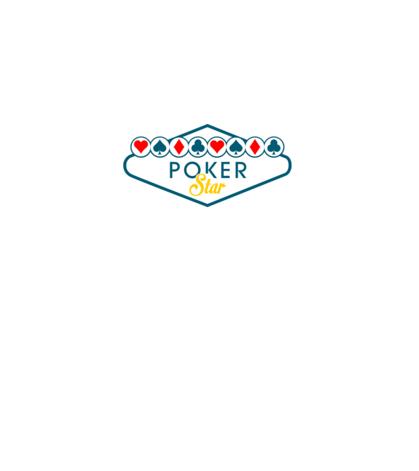 Star Poker model albastru închis pe tricou