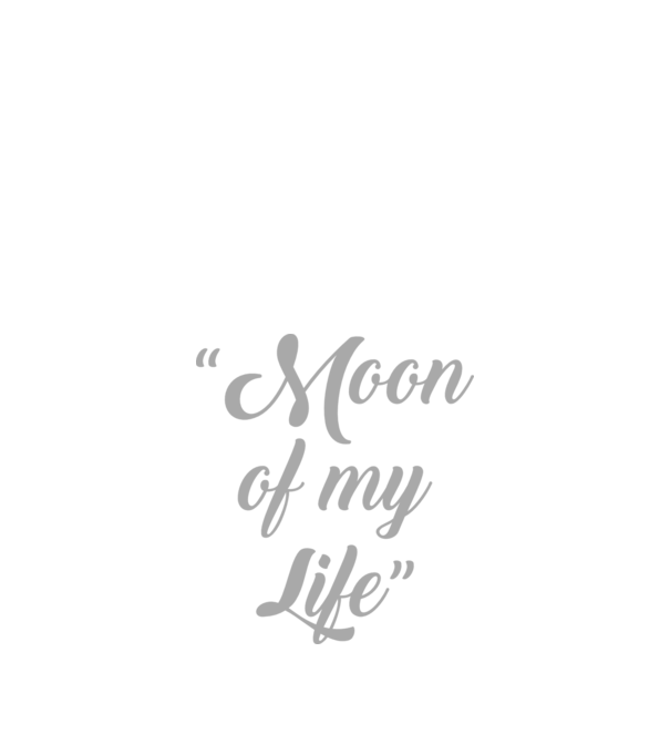 Moon of my life model negru pe tricou
