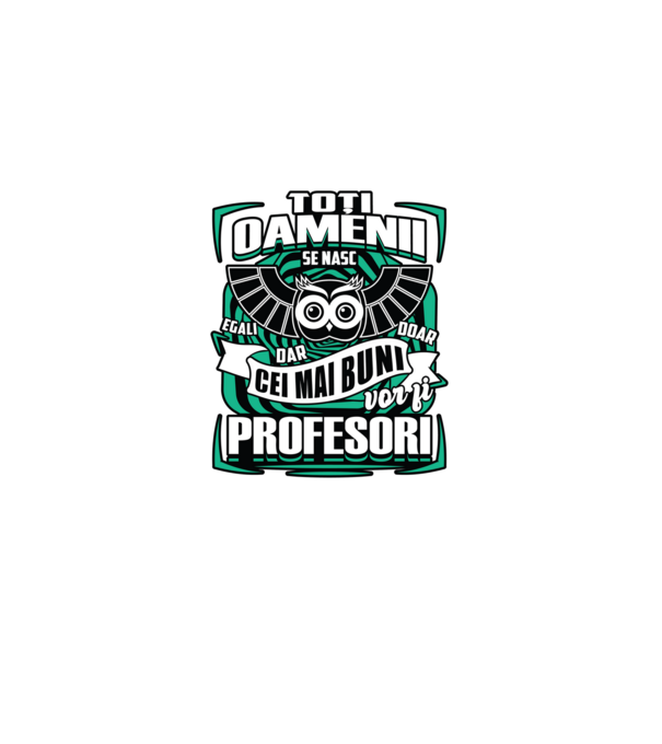 Toți oamenii profesori model negru pe tricou