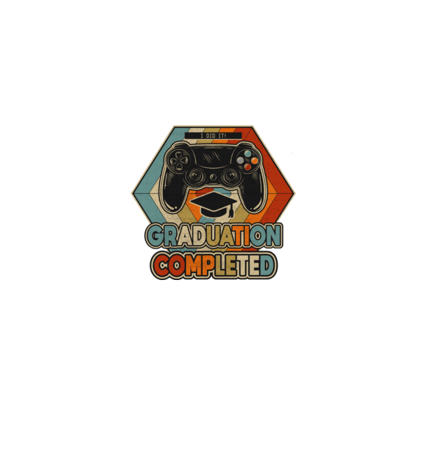 Graduatuion completed retro model gri pe tricou