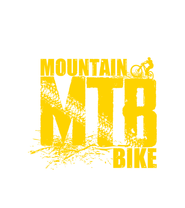 MTB model alb pe tricou