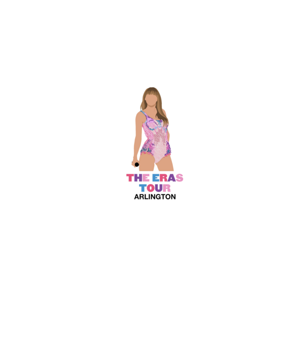 Taylor Swift The Eras Tour Arlington 4 model gri pe tricou