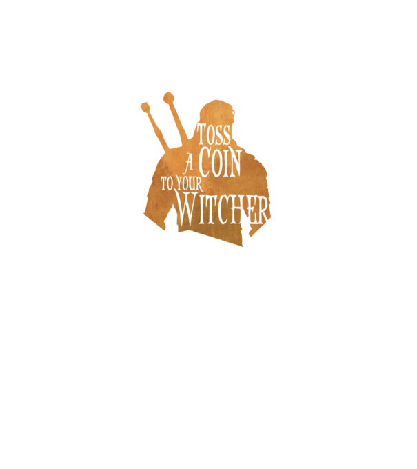 Toss a Coin to your Witcher model turcoaz pe tricou