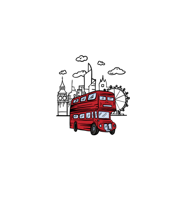Autobuze model albastru deschis pe tricou