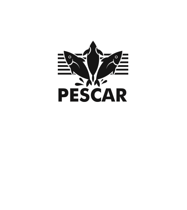 Pescar original model alb pe tricou