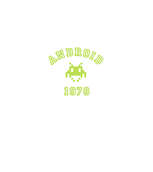 android model negru pe tricou