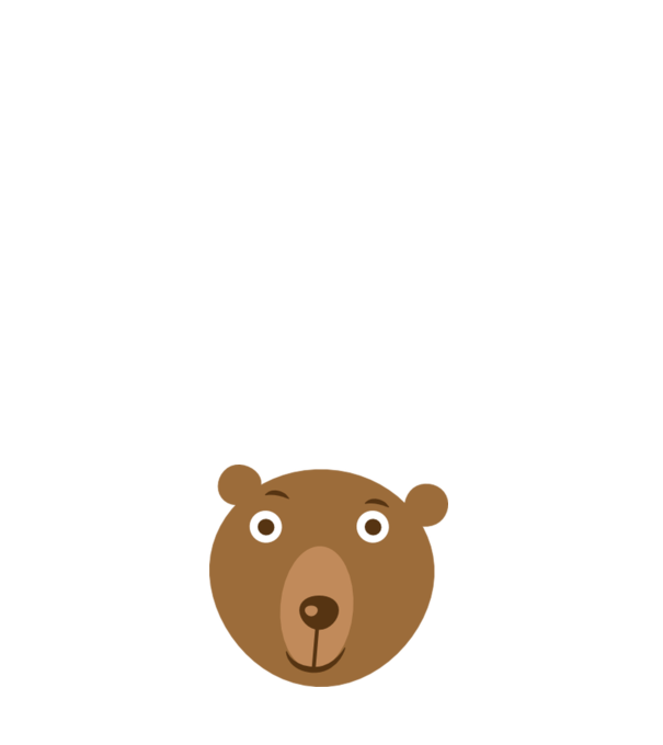 Bear Face model roz deschis pe tricou