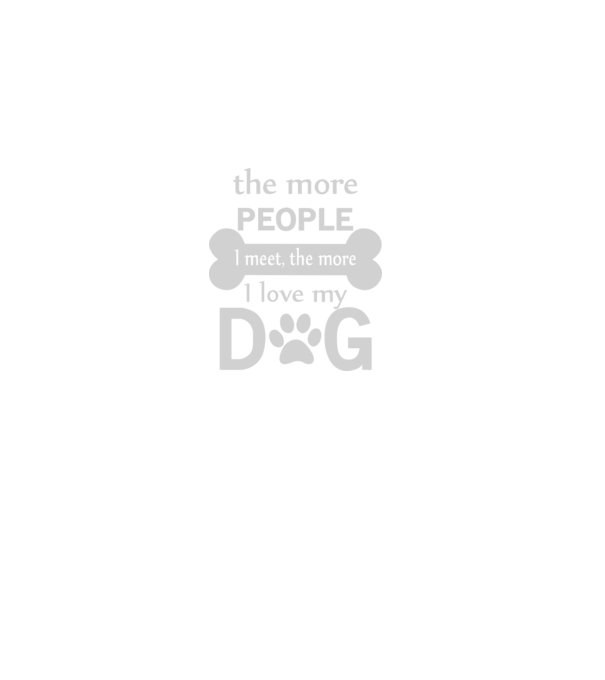 The more people i meet model negru pe tricou