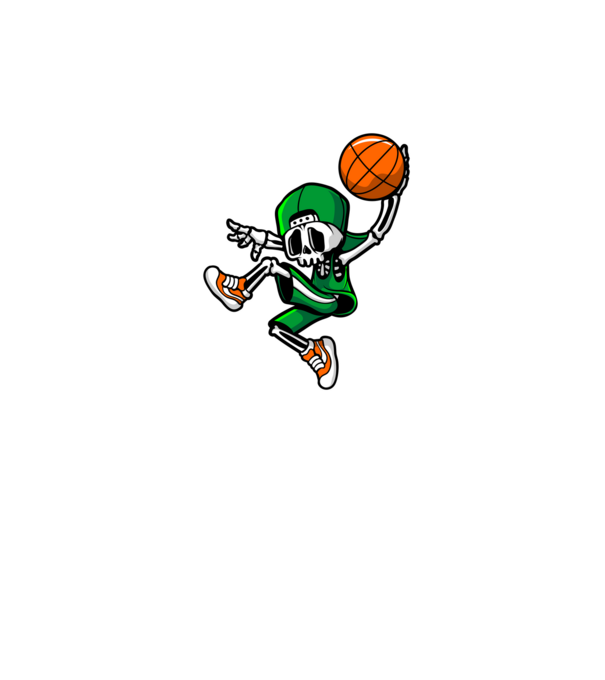 Basketbone model negru pe tricou