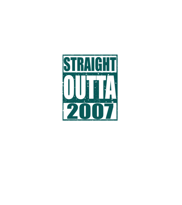 Straight Outta - 2007 model gri pe tricou