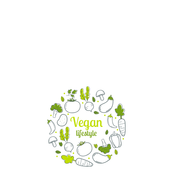 vegan lifestyle model alb pe tricou