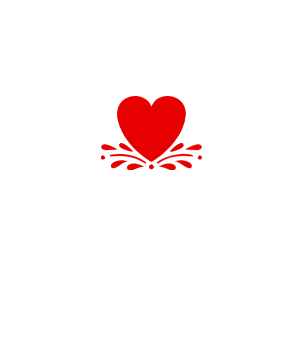 inimă Valentine model alb pe tricou