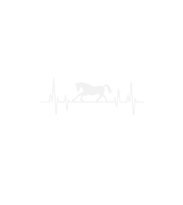 horse heartbeat model negru pe tricou