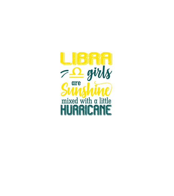Sunshine with Hurricane LIBRA model negru pe tricou