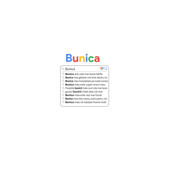 căutare Google Bunica model negru pe tricou