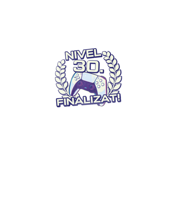 Nivel 30 finalizat! model negru pe tricou