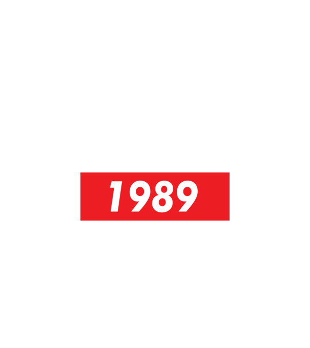 Supreme Birthday 1989 model negru pe tricou