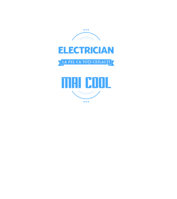 sunt electrician, la fel ca toți ceilalți, dar mult mai cool model negru pe tricou