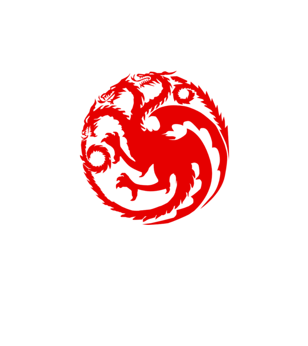 Targaryen model alb pe tricou
