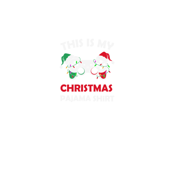 This is my christmas pajama model negru pe tricou