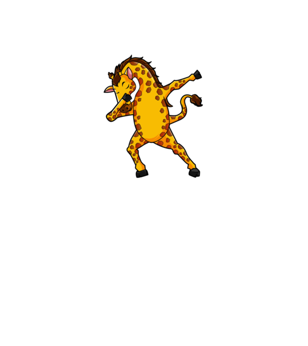 Girafă DAB model gri închis pe tricou