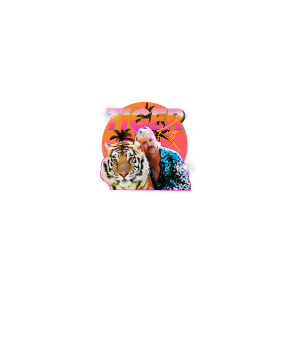 RETRO TIGER KING model negru pe tricou