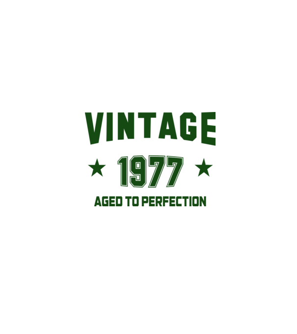 Vintage - 1977 model alb pe tricou