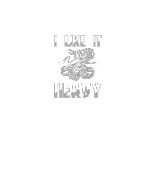 I like it heavy model negru pe tricou