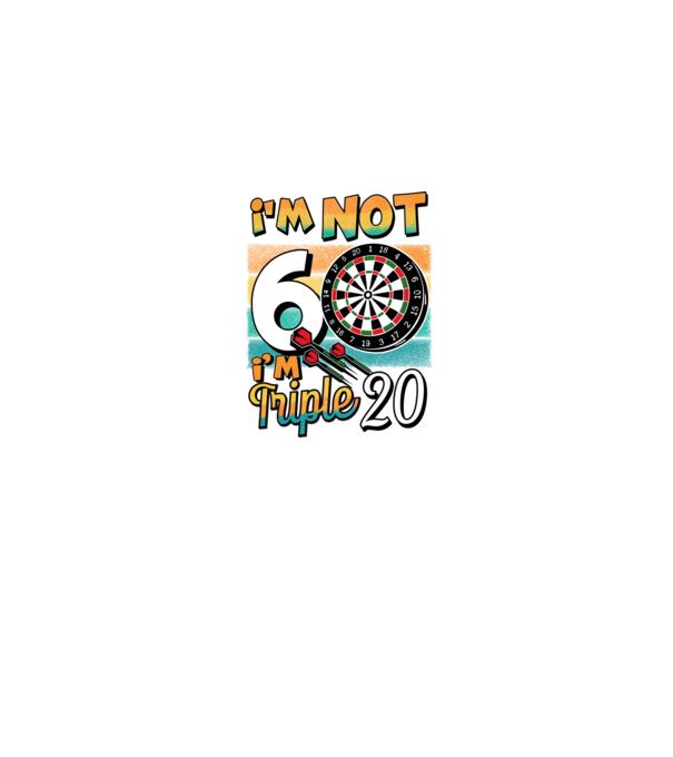 Darts Birthday 60 years old model albastru jeanși pe tricou