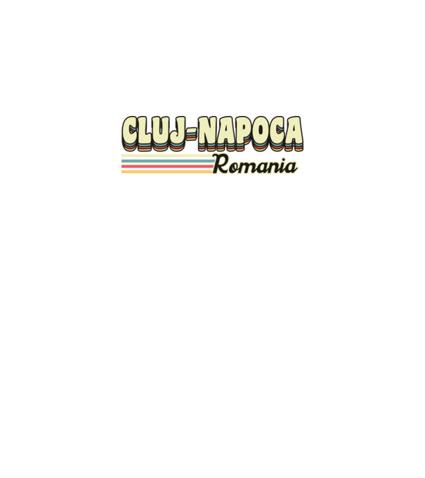 România Cluj-Napoca model negru pe tricou