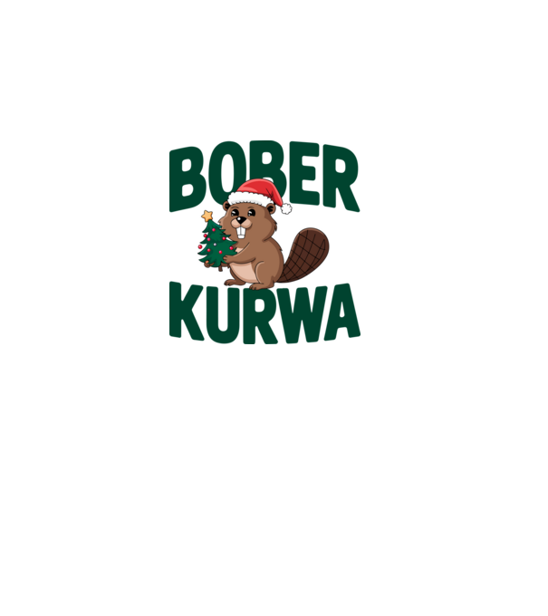 Bober kurwa xmas model roz deschis pe tricou