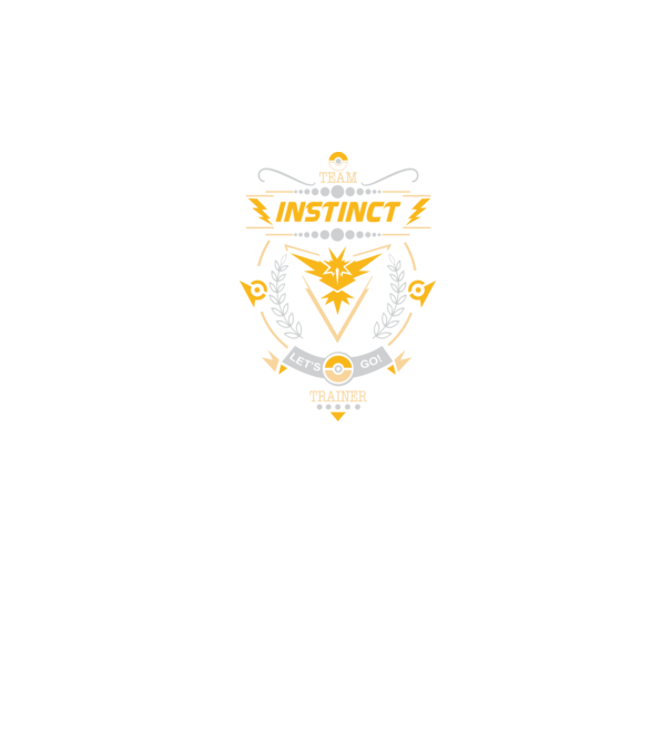Instinct team model negru pe tricou