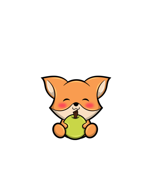 Baby Fox model alb pe tricou