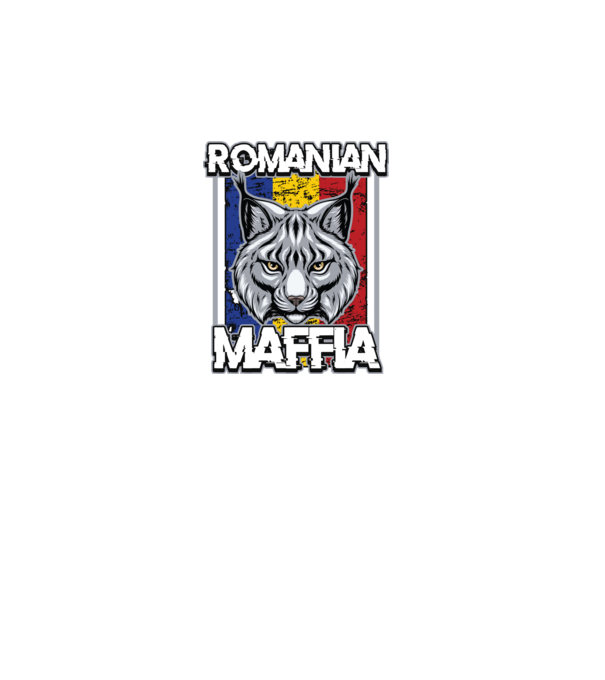 România maffia model negru pe tricou