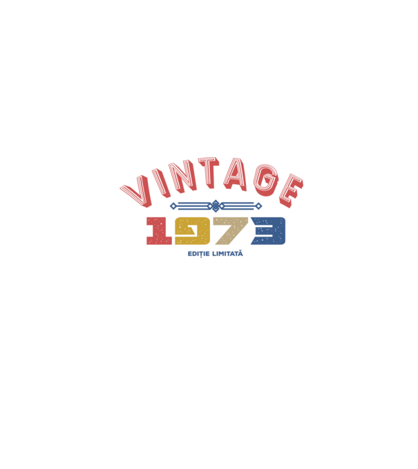 1973 Ediție limitată model alb pe tricou