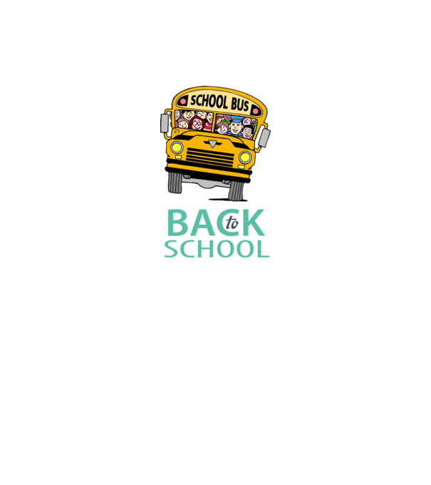 Back to school bus model negru pe tricou